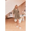 Ekouaer Robes for Women Waffle Knit Bathrobe Soft Lightweight Loungewear(Khaki)