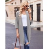Ekouaer Robes for Women Waffle Knit Bathrobe Soft Lightweight Loungewear(Light Grey)