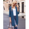 Ekouaer Robes for Women Waffle Knit Bathrobe Soft Lightweight Loungewear(Royal Blue)