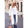Ekouaer Robes for Women Waffle Knit Bathrobe Soft Lightweight Loungewear(White)