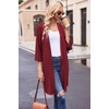 Ekouaer Robes for Women Waffle Knit Bathrobe Soft Lightweight Loungewear(Wine Red)