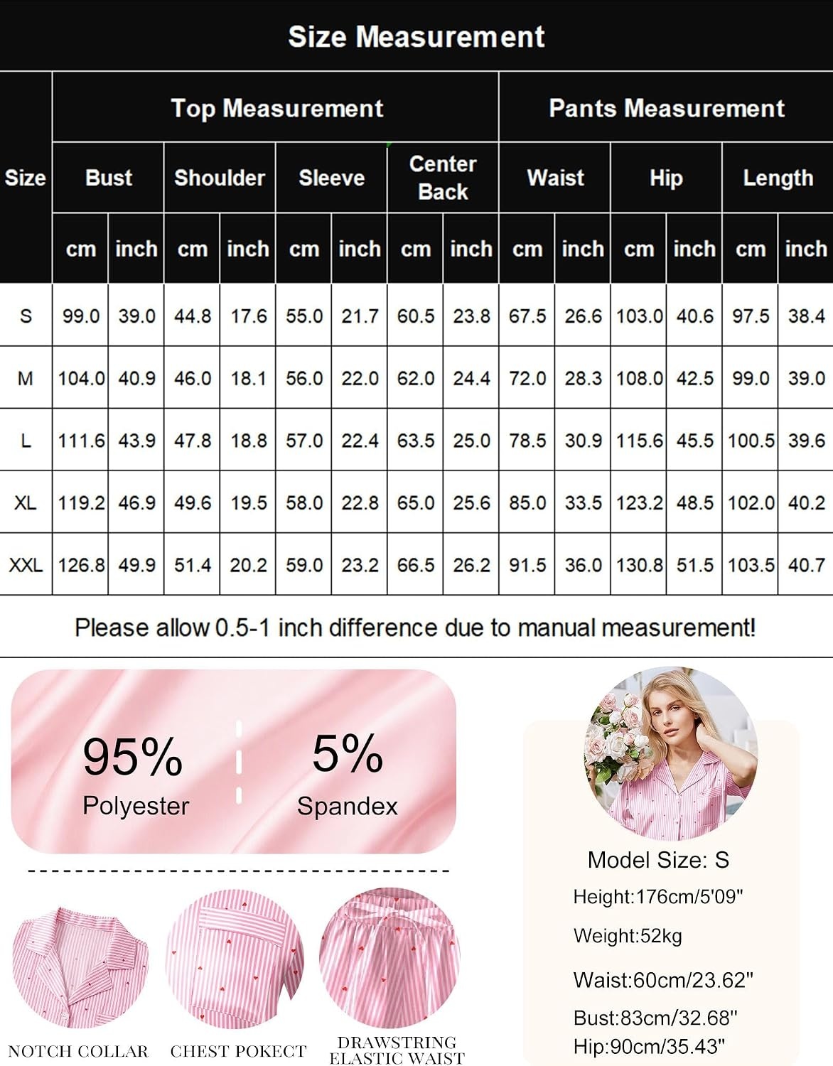 image:imageEkouaer Silk Pajamas for Women Short Sleeve Button Down Satin Pj Shorts SetGreen