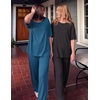 Ekouaer 2 Pack Womens Pajamas Sets Short Sleeve Long Pants Pjs Lounge Set(Black/Blue Green)