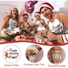 Ekouaer Family Christmas Pajamas Matching Sets Cute Long Sleeve Couple Pjs(Brown-gingerbread)