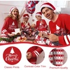 Ekouaer Family Christmas Pajamas Matching Sets Cute Long Sleeve Couple Pjs(Red-christmas Tree)