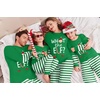 Ekouaer Family Christmas Pajamas Matching Sets with Print Tops and Pants(Green Elf)