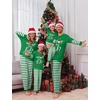 Ekouaer Family Christmas Pajamas Matching Sets with Print Tops and Pants(Green Elf)