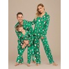 Ekouaer Family Christmas Pajamas Matching Xmas Tree and Fun Deer Pjs for Holiday Festival(Men/Women/Green,M)