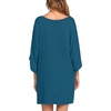 Ekouaer Nightgowns for Women Deep V Neck Sleep Shirt Oversized Night Shirt(Blue Green)