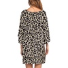 Ekouaer Nightgowns for Women Deep V Neck Sleep Shirt Oversized Night Shirt(Brown Leopard)