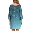 Ekouaer Nightgowns for Women Deep V Neck Sleep Shirt Oversized Night Shirt(Flower Branch)