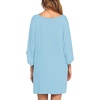 Ekouaer Nightgowns for Women Deep V Neck Sleep Shirt Oversized Night Shirt(Light Blue)