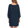 Ekouaer Nightgowns for Women Deep V Neck Sleep Shirt Oversized Night Shirt(Navy)