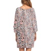 Ekouaer Nightgowns for Women Deep V Neck Sleep Shirt Oversized Night Shirt(Pink Leopard)