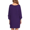 Ekouaer Nightgowns for Women Deep V Neck Sleep Shirt Oversized Night Shirt(Purple)