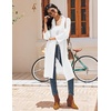 Ekouaer Robes for Women Waffle Knit Kimono Bathrobe Loungewear with Pockets(White)