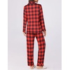Ekouaer Womens Pajamas Set Button Down Long Sleeve Top & Pants Lounge Sets(B_red Plaid)