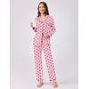Ekouaer Womens Pajamas Set Button Down Long Sleeve Top & Pants Lounge Sets(Love Hearts)