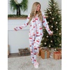 Ekouaer Womens Pajamas Set Button Up Pjs Sleepwear Lounge Sets(Cherry)