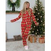 Ekouaer Womens Pajamas Set Button Up Pjs Sleepwear Lounge Sets(Dancing Tree)