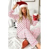 Ekouaer Womens Pajamas Set Button Up Pjs Sleepwear Lounge Sets(Small Flowers)