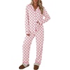 Ekouaer Womens Pajamas Set Button Up Pjs Sleepwear Lounge Sets(Small Flowers)