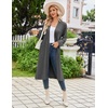 Ekouaer Womens Robe Long Kimono Bathrobe Lightweight Sleepwear with Pockets(Dark Gray)