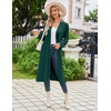 Ekouaer Womens Robe Long Kimono Bathrobe Lightweight Sleepwear with Pockets(Lake Green)