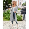 Ekouaer Womens Robe Long Kimono Bathrobe Lightweight Sleepwear with Pockets(Light Gray)