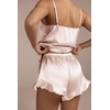 Ekouaer Womens Satin Pajamas Sets Silk Cami Lingerie Pjs Sleepwear(Champagne)