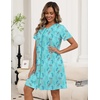 Ekouaer Zipper Robes for Women Short Knit Lightweight Bathrobe with Pockets(Light Blue Butterfly)