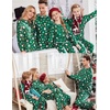 Ekouaer Family Christmas Pajamas Matching Sets Holiday Couple Pjs Sleepwear(Christmas Cartoon on Green)