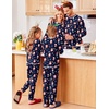 Ekouaer Family Christmas Pajamas Matching Sets Holiday Couple Pjs Sleepwear(Christmas Cartoon on Navy)