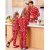 Ekouaer Family Christmas Pajamas Matching Sets Holiday Couple Pjs Sleepwear(Christmas Red Santa)