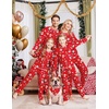 Ekouaer Family Christmas Pajamas Matching Sets Holiday Couple Pjs Sleepwear(Christmas Red Santa)