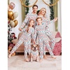 Ekouaer Family Christmas Pajamas Matching Sets Holiday Couple Pjs Sleepwear(Christmas Snowflake on White)