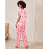 Ekouaer Women’s Satin Silky Pajama Set 2 Piece V Neck Silk Pjs with Pocket(Bow)