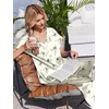 Ekouaer Womens Silk Pajamas Set 2 Piece Satin Pjs Cap Sleeve Loungewear(Black Flower)