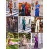 Ekouaer Womens Silk Pajamas Set 2 Piece Satin Pjs Cap Sleeve Loungewear(Champagne)