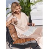 Ekouaer Womens Silk Pajamas Set 2 Piece Satin Pjs Cap Sleeve Loungewear(Champagne)