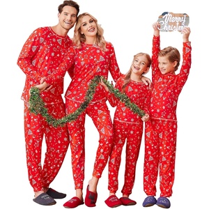 Ekouaer Family Christmas Pajamas Matching Sets Holiday Couple Pjs Sleepwear(Christmas Tree on Red)