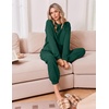 Ekouaer 2 Piece Lounge Sets for Women Matching Jogger Pants Fall Outfits(Dark Green)