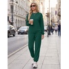 Ekouaer 2 Piece Lounge Sets for Women Matching Jogger Pants Fall Outfits(Dark Green)