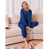 Ekouaer 2 Piece Lounge Sets for Women Matching Jogger Pants Fall Outfits(Dusty Blue)