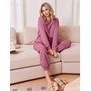 Ekouaer 2 Piece Lounge Sets for Women Matching Jogger Pants Fall Outfits(Dusty Rose)