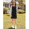 Ekouaer Cotton Nightgowns for Women Long Sleeve Sleepshirts Soft Sleepwear(Black)
