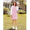 Ekouaer Cotton Nightgowns for Women Long Sleeve Sleepshirts Soft Sleepwear(Floral Pink)