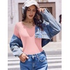 Ekouaer Womens Long Sleeve Shirts V Neck Ribbed Thermal Undershirts(Light Pink)