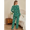 Ekouaer Womens Pajamas Sets 2 Piece PJs Long Sleeve Sleepwear Loungewear(Christmas Green Snowman)