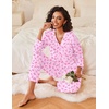Ekouaer Womens Pajamas Sets 2 Piece PJs Long Sleeve Sleepwear Loungewear(Pink Bow)